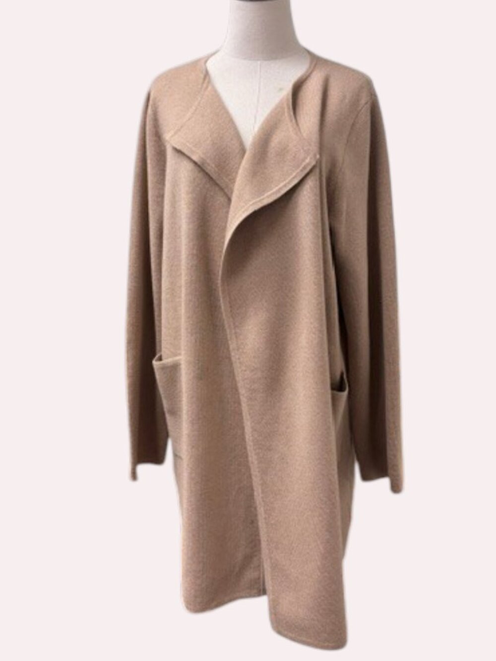 *NWOT* J CREW  beige shawl-collar sweater blazer